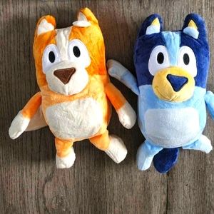 Sealed set of 11” bingo and bluey stuffies
